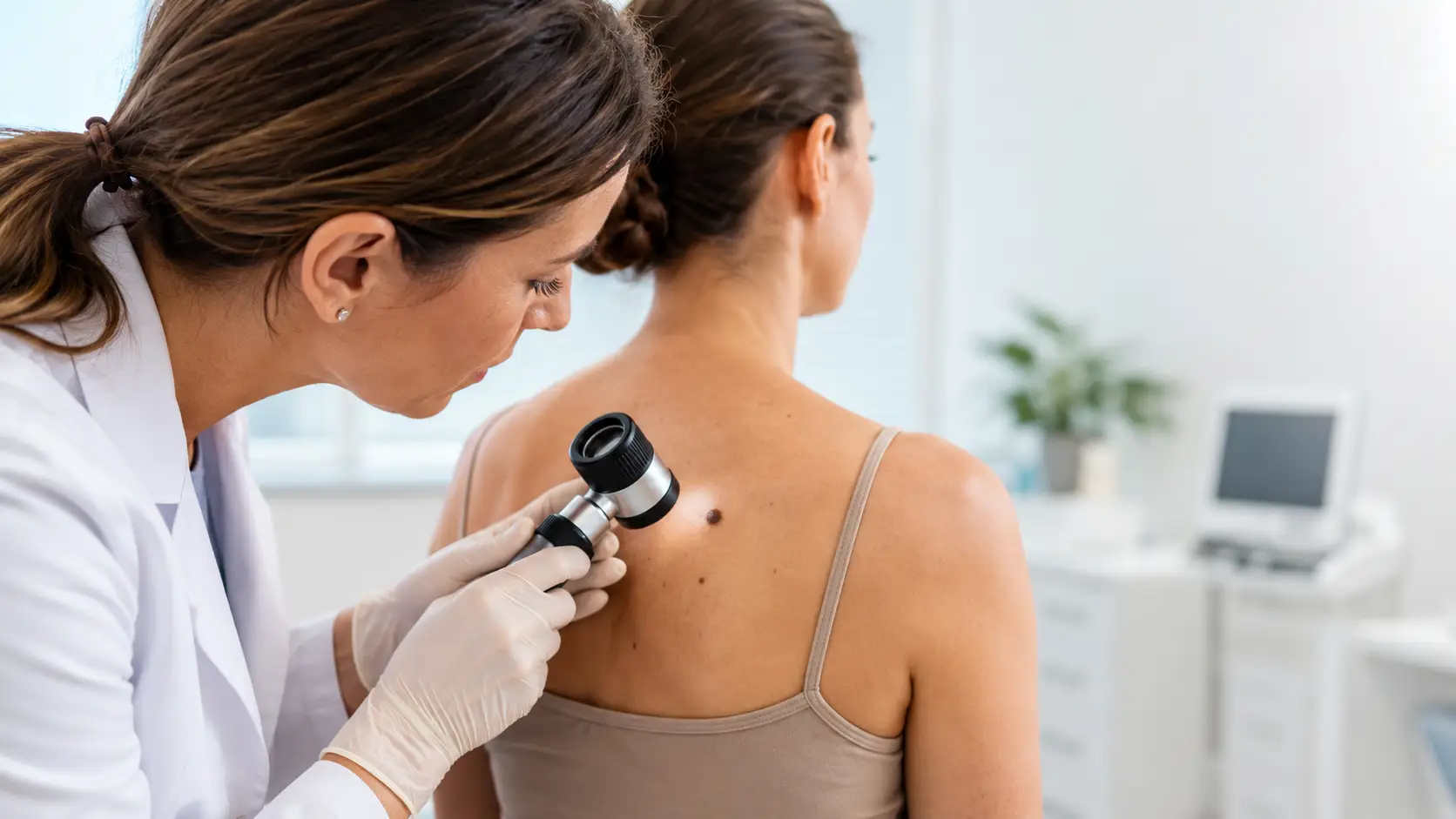 Dermatološki pregled sumljivega znamenja za zgodnje odkrivanje kožnega raka